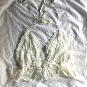 Shein white swimsuit cover up tank top.